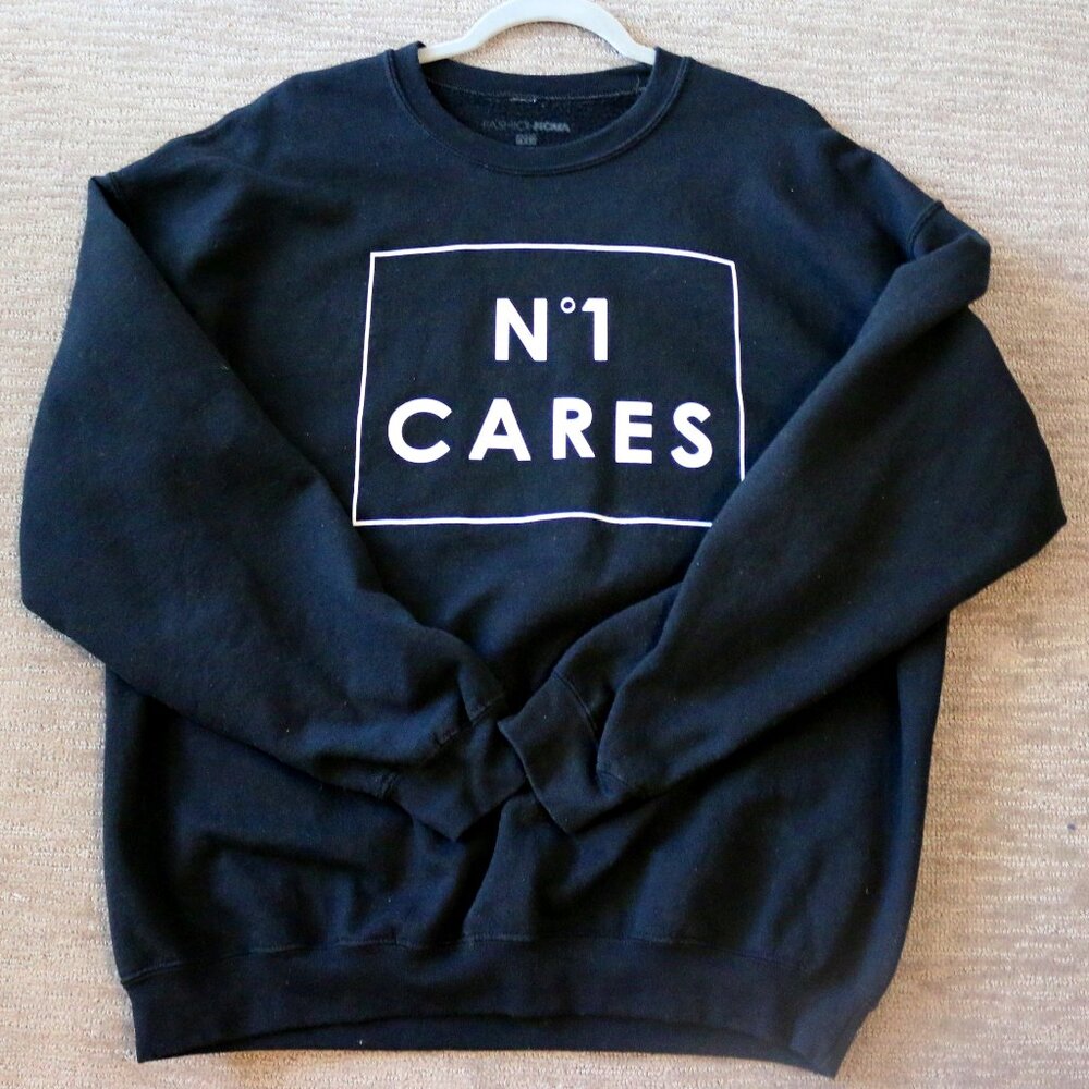 No One Cares Sweatshirt Mens XL / Unisex by Fashion Nova